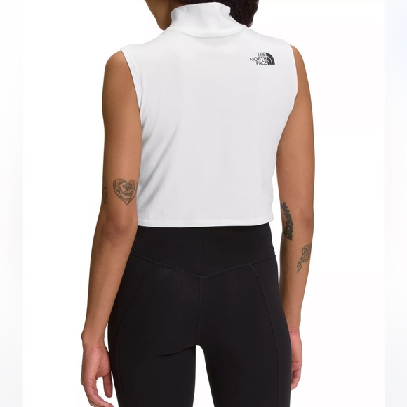 NWT NEW The North Face Womens Coordinates Mock-Neck Tank Top Crop White Size XL - Picture 10 of 10